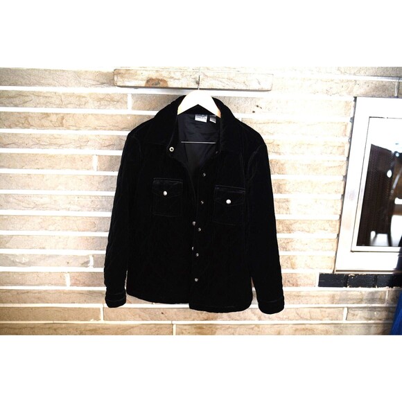 Chico's Travelers Blazer Jacket Size 3 XL Black Quilted shacket - Picture 5 of 9